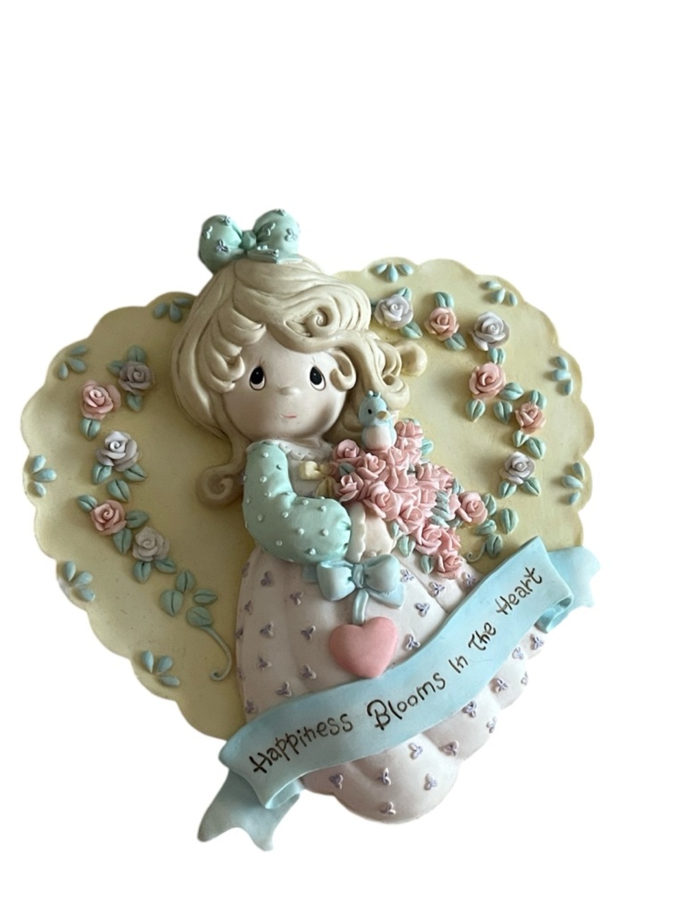 Precious Moments Happiness Blooms In The Heart 3D Wall Plaque